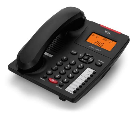TCL电话机180 办公家用商务有绳电话 免电池 报号 免提固定座机-阿里巴巴