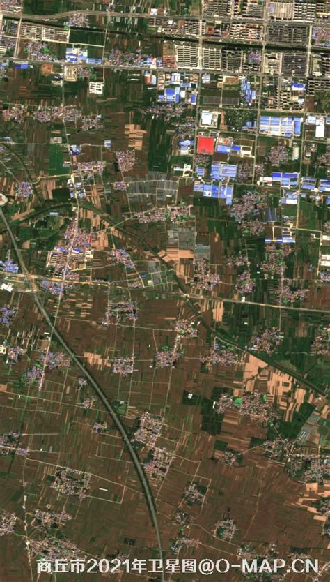 2021最新卫星图-河南省商丘市水灾过后最新10米哨兵卫星图