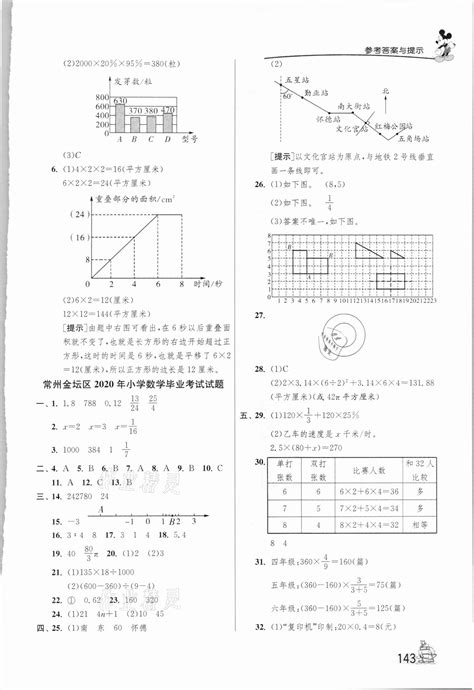 北京市2019年小学毕业升学考试试卷精选数学（PDF版 5套含答案）_21世纪教育网-二一教育