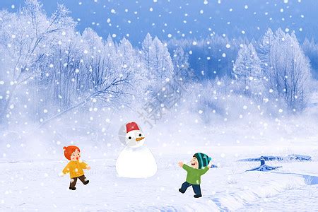 堆雪人的人简笔画,儿童堆雪人图画,小朋友在堆雪人简笔画_大山谷图库