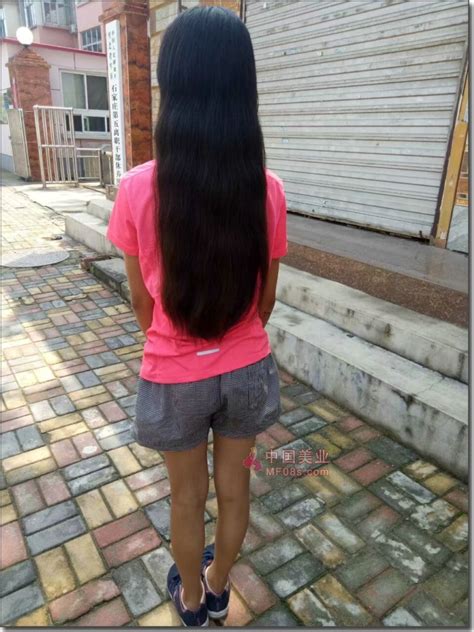 路边剪下少女40公分头发-海浪1656#(5)_中国长发