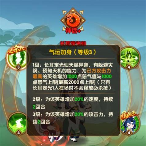 《幻之封神》长耳定光仙技能效果介绍_特玩网