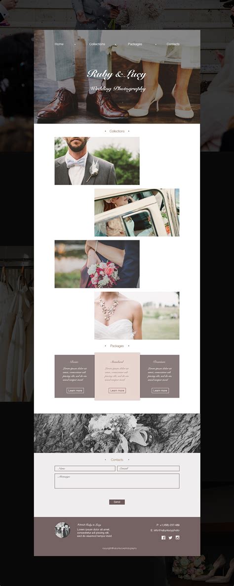 婚纱网页模板，婚礼网站模板免费下载 - 第4页 - 模板王