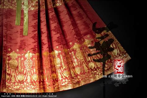 五谷丰登织金襕马面裙（单品） - 广州日月华堂服饰设计有限公司官网