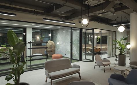创客空间办公室装修设计效果图_岚禾设计