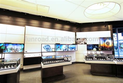 厚海定制手表异形玻璃展柜品牌名表柜台带灯不锈钢玻璃展示柜首饰-阿里巴巴