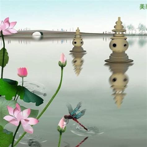 杭州三潭印月旅游景点唯美真实风景壁纸(4)_配图网