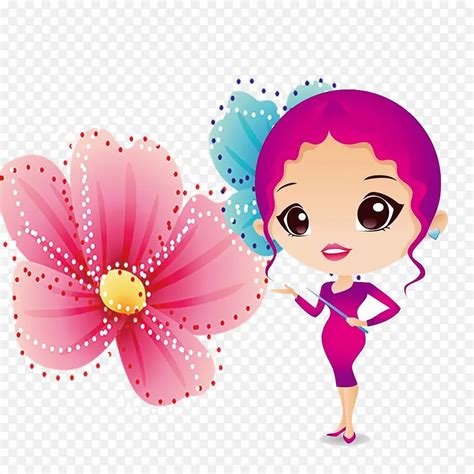 如花的女子图片