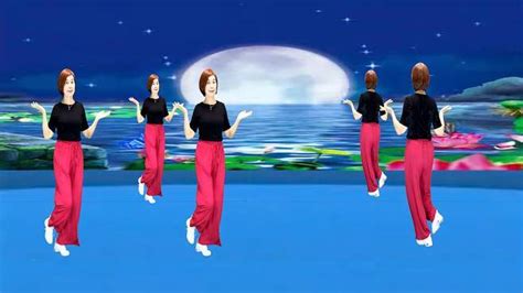 广州红色枫叶广场舞老家的月亮母亲的目光-正背面演绎一样精彩_广场舞教学视频_广场舞地盘