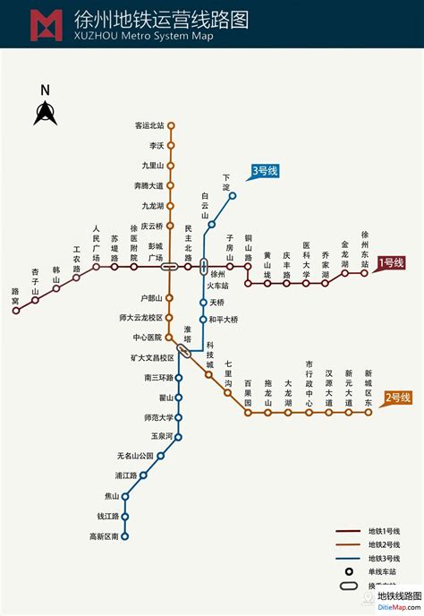 徐州地铁 - 地铁线路图