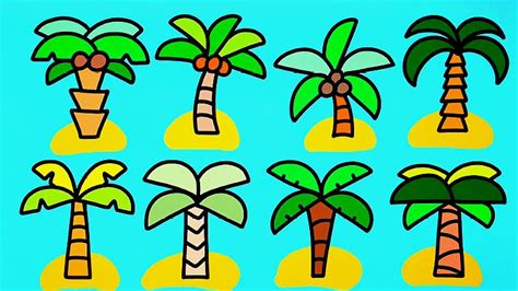 椰子树简笔画怎么画