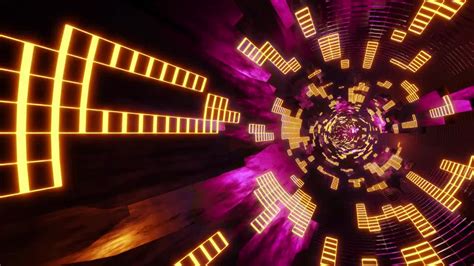 方形闪烁的时光空间圆形隧道动效特效CG动画科技背景8K视频素材_ID:VCG2219538476-VCG.COM