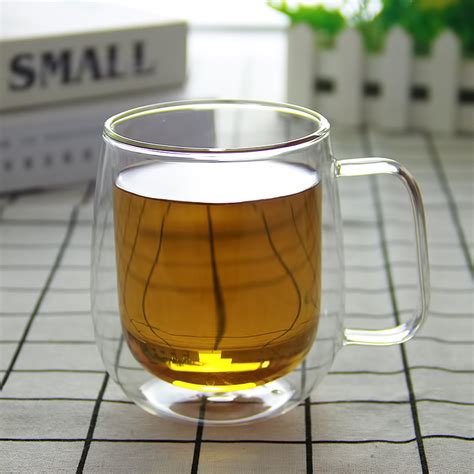 玻璃杯茶水分离杯耐高温便携高颜值水杯家用早餐直身透明杯子批发-阿里巴巴