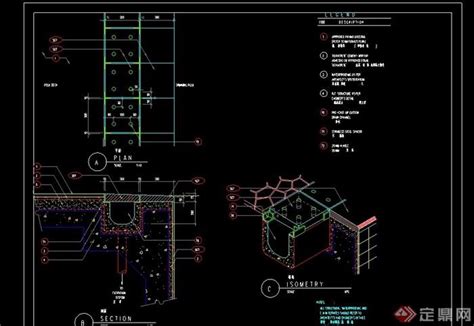 详细的排水沟地沟水沟cad施工图