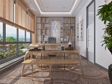 东方禅意，古典下的简约素雅——350㎡小可堂茶舍 | 三倍空间设计-设计案例-建E室内设计网