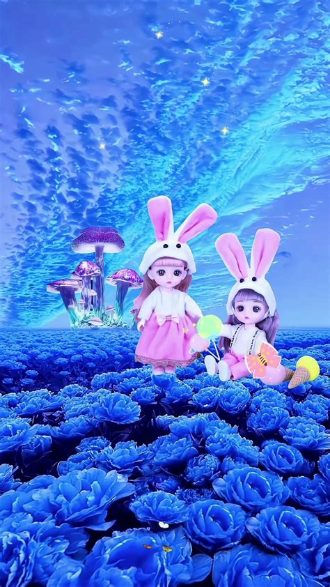 古风头像兔蓝色妖姬女生