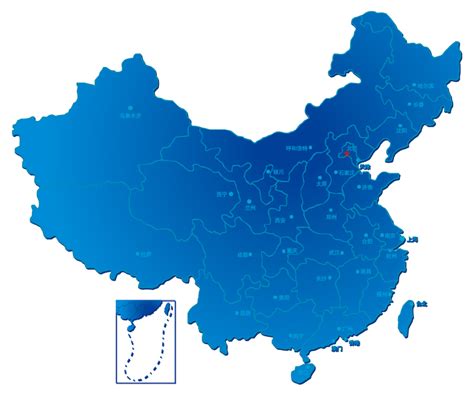 彩色简约中国地图ppt-PPT模板-图创网