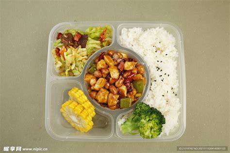 健康快餐盒饭摄影图__传统美食_餐饮美食_摄影图库_昵图网nipic.com