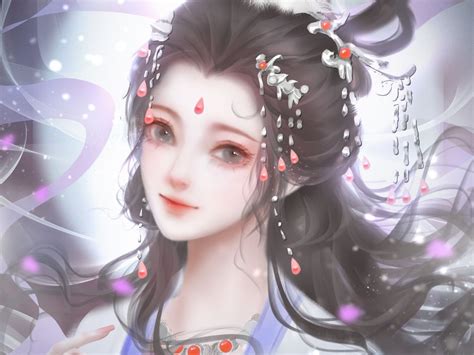 嫦娥绘画古风头像女生版