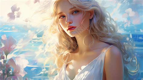 甜美女生吊带裙头像动漫