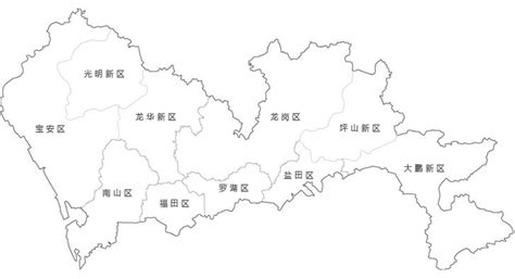 深圳市各区地图-深圳市各区地图
