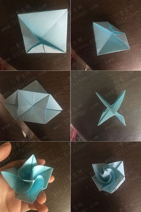 怎么做纸花的方法图解 彩纸手工制作小花教程_爱折纸网