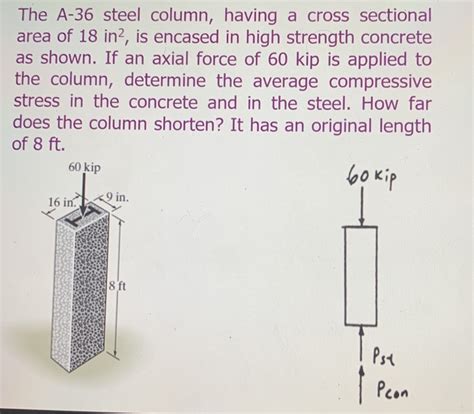 Answered: 17-61. The W200 x 22 A-36-steel column… | bartleby