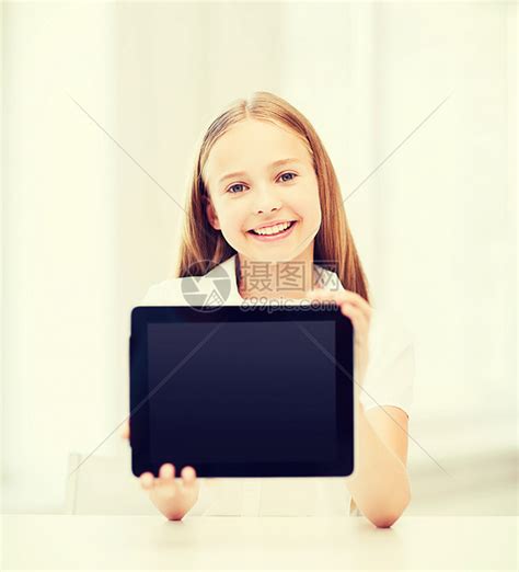 教育,学校,技术互联网小学生女孩与平板电脑学校高清图片下载-正版图片300828325-摄图网