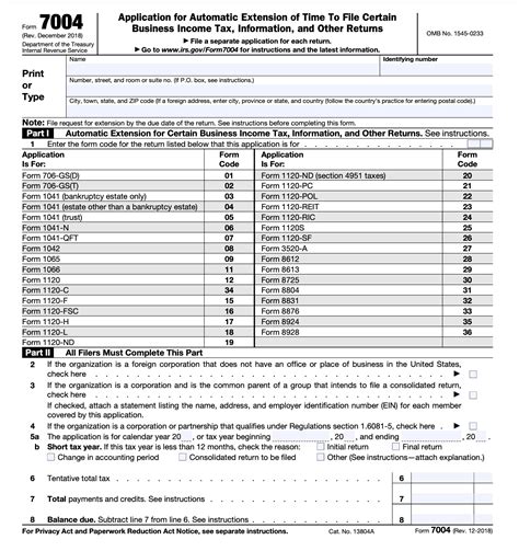 What is Form 7004 and How to Fill it Out | Bench Accounting