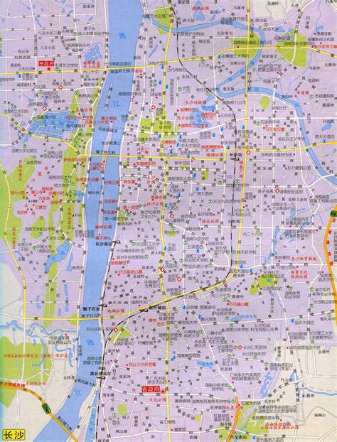 长沙地图_长沙市区地图全图高清版_地图窝