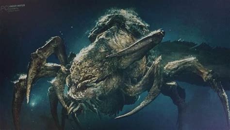 《深海异兽》曝怪兽概念图和第二版结局，超级怪兽差点长成螃蟹