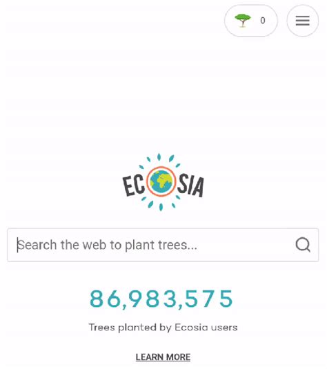 Chrome默认搜索引擎“Ecosia”—浏览种植更多的树