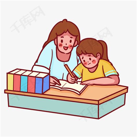 父母在辅导孩子写作业高清图片下载-正版图片502085635-摄图网