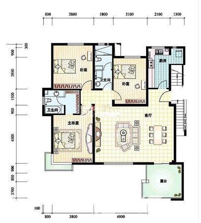 120平米农村房屋设计图,二层七字型房屋图,7字二层房子图片_大山谷图库