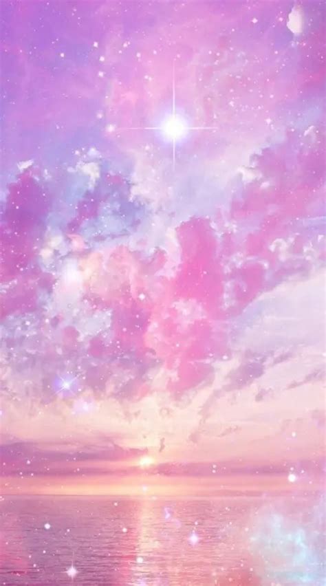 唯美粉色星空壁纸图片