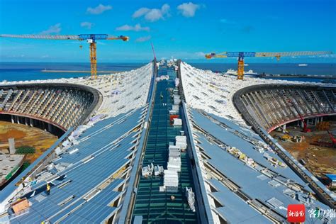 椰视频 | 海口新海滚装码头客运综合枢纽项目主体完工-新闻中心-南海网