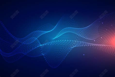 创意抽象商务科技波浪曲线海报背景免费下载 - 觅知网
