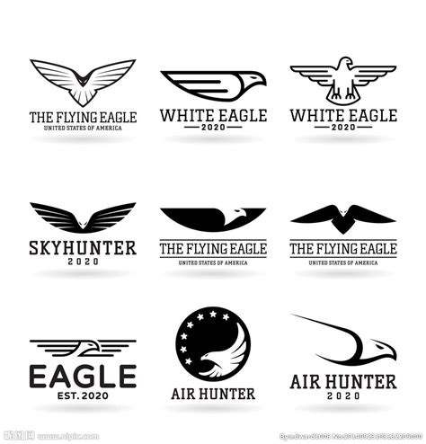 老鹰,品牌名称,标志,鹰,猎鹰,野生动物,鸟类