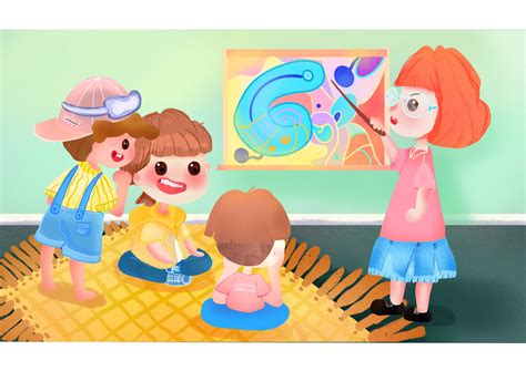 儿童教育美术课插画图片下载-正版图片401355825-摄图网
