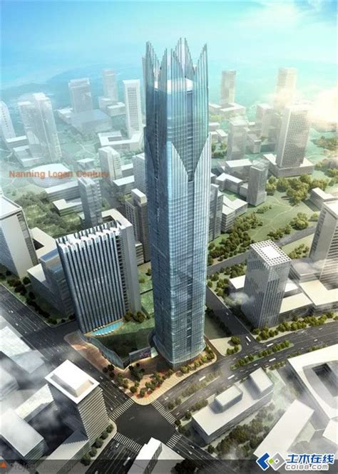 【建筑第一现场】 广西第一高楼380米南宁龙光世纪大厦建筑现场及施工图(在建) - 土木在线