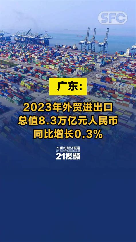 视频｜广东:2023年外贸进出口总值8.3万亿元人民币，同比增长0.3%_凤凰网视频_凤凰网