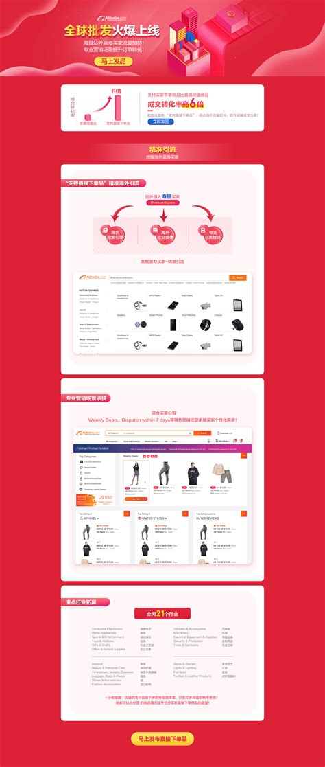 网页设计 阿里巴巴国际站服装网站首页设计|网页|电商|简单终点 - 原创作品 - 站酷 (ZCOOL)