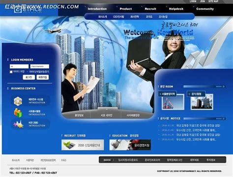 韩国楼盘推广页面设计模板PSD素材免费下载_红动中国
