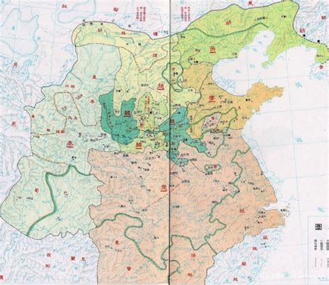 战国七雄地图图片