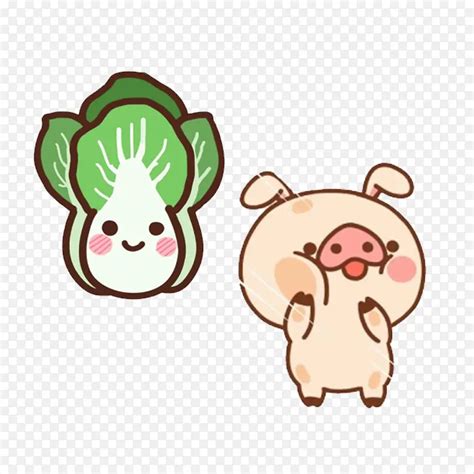 猪拱白菜图片