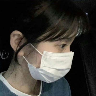 温柔女生头像 戴口罩