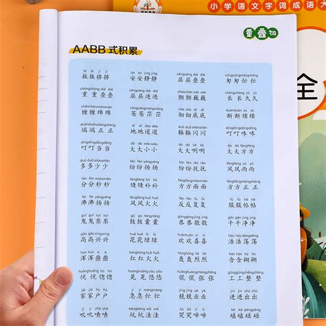 重叠词词语大全aabb abab一二三年级小学生专项训练叠词量词注音版成语积累本汉语带拼音练习本四字词语归纳多少钱-什么值得买