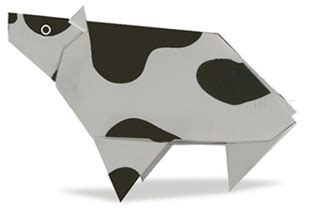 鐗涚殑鎶樺浘的折纸方法图解 动物折纸图片教程╭★肉丁网