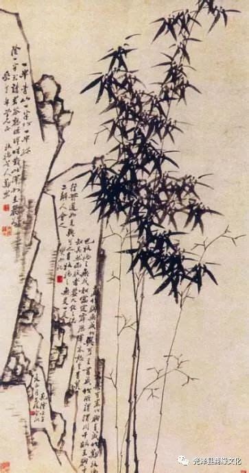 国画竹子 象征着顽强的生命