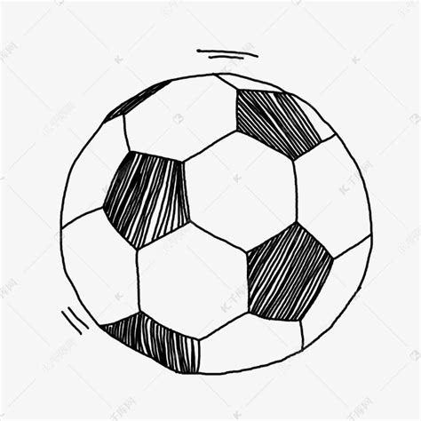足球简笔画线稿元素素材下载-正版素材401690642-摄图网